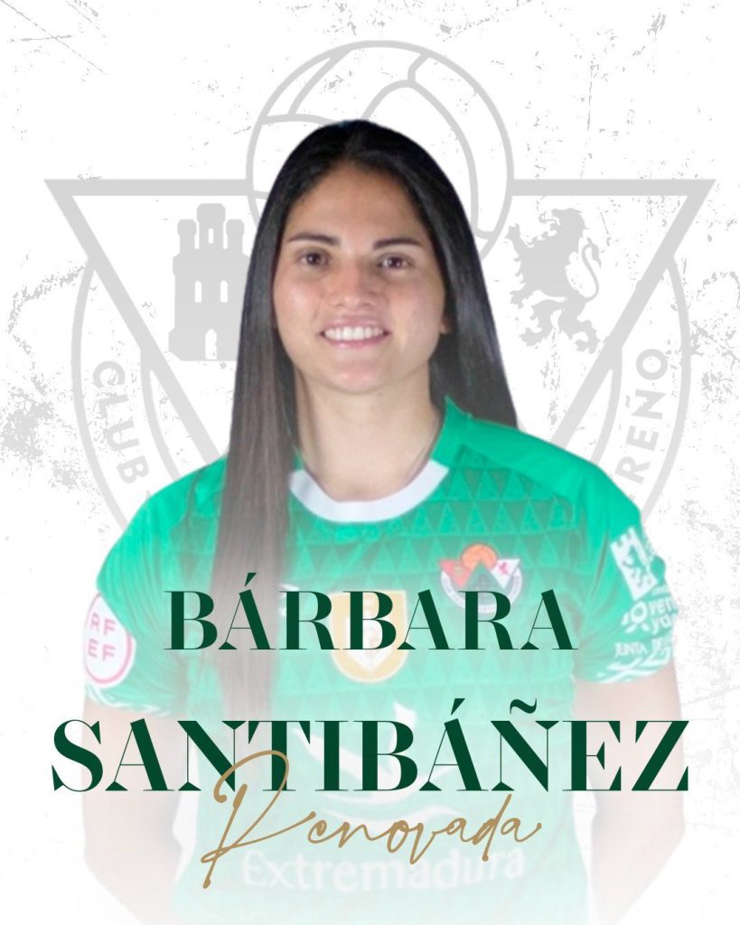 Con la renovación de Barbara Santibáñez el Cacereño Femenino apuesta por la continuidad